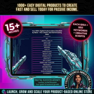 1000+ Digital Product Ideas to Create & Sell: The Ultimate Passive Income Guide for Etsy, Shopify & Gumroad plr