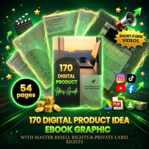 170+ Digital Product Ideas Ebook Done-For-You PLR Canva Template Passive Income Guide with Resell Rights