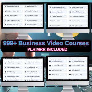 999+ Premium Business Video Courses Bundle with PLR & MRR  Ultimate Digital Marketing & Resell Rights Library