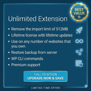 All-in-One WP Migration Unlimited Extension Download  Bypass 512MB Limit  PLR MRR Rights 2026