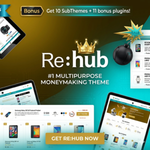 REHub WordPress Theme: Price Comparison, Multi-Vendor & Affiliate Marketing Hub plr mmr