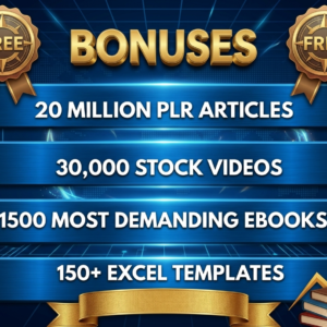 Ultimate 3 Million+ E-Book Bundle & 3 Million PLR Articles  Full Resell Rights Included