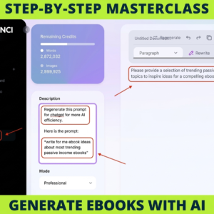 AI eBook Creation Masterclass: Step-by-Step Video Course [PLR & MRR Included]