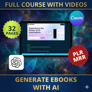 AI eBook Creation Masterclass: Step-by-Step Video Course [PLR & MRR Included]