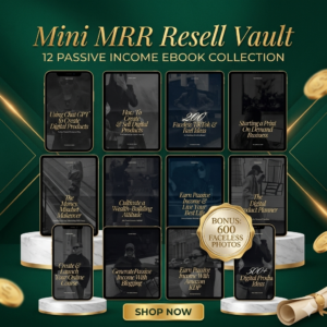 Ultimate Passive Income eBook Bundle 12+ PLR & MRR Digital Products for Faceless Marketing